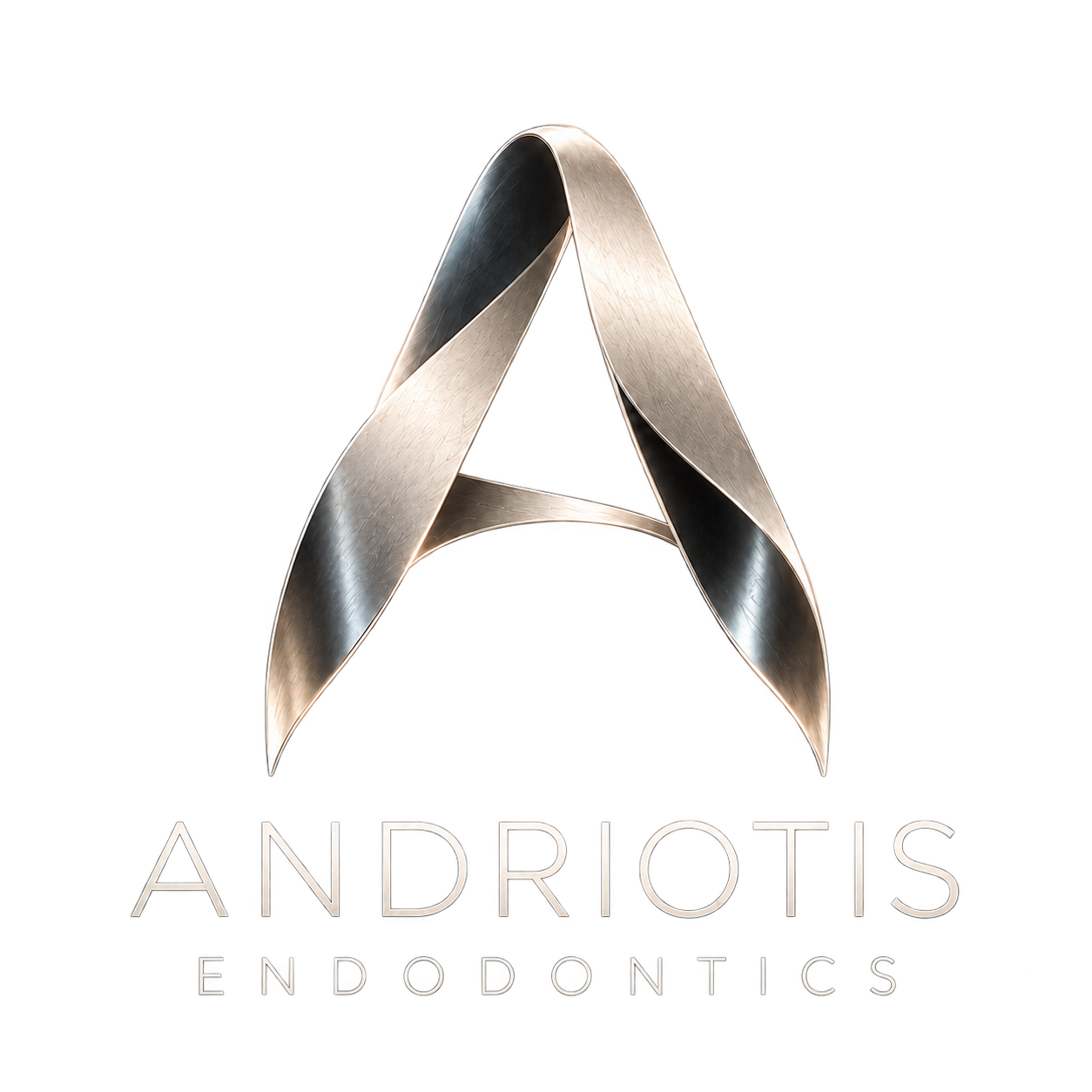 Andriotis Endodontics — ασημένιο μονόγραμμα Α